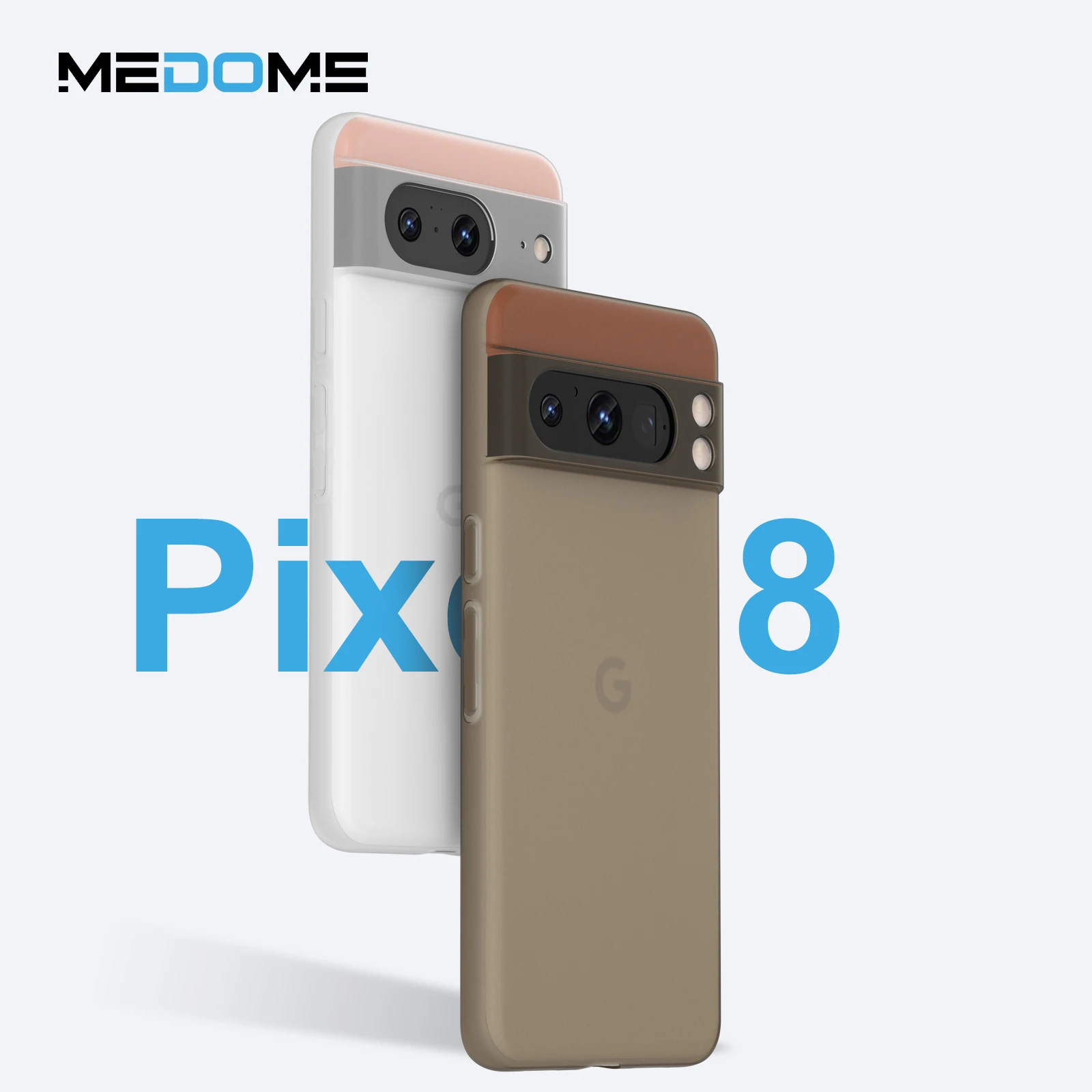 Medome Peel Super Thin Matte PP Pixel 8 Case For Google Pixel 2 3 2XL 4 4A 4XL 5 6 6A 7 7A 8 Pro 5G Black Fold Armor Phone Case