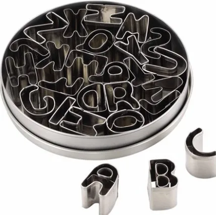 Baking Tools 26 English Letters Stainless Steel Biscuit Mould