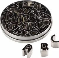 

Baking Tools 26 English Letters Stainless Steel Biscuit Mould