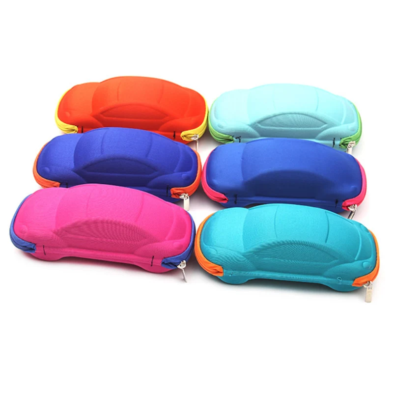 

Custom Sunglasses Packaging Bags Eyewear Children Box fashion cute car kids glasses case 2021