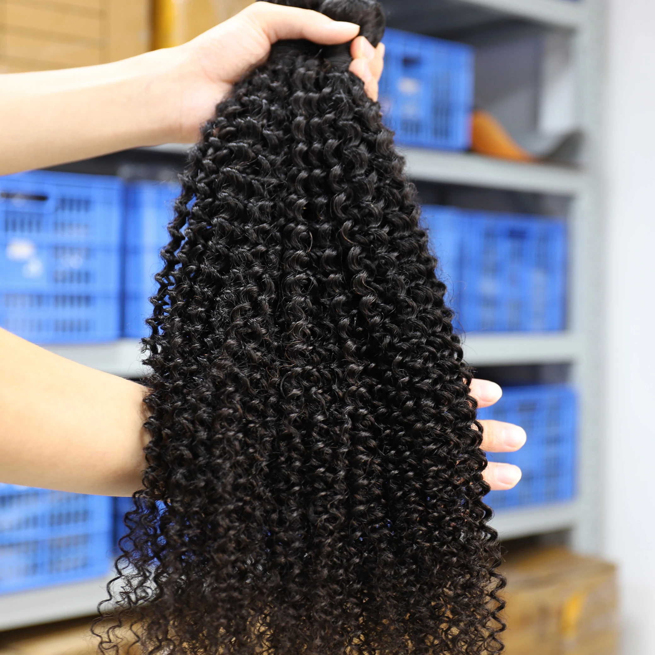

Wholesale Cuticle Aligned Grade 10A Raw Indian Hair, Virgin Raw Curl Human Hair Bundles Extensions Directly From India Vendor
