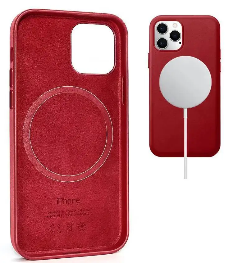 

Official Case for 12 Pro Leather Magsafing Case for 12 Pro Max Mini Magnetic Materials Cover