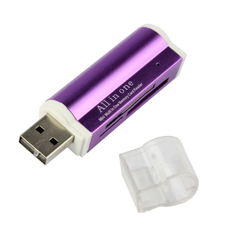 

USB 2.0 4 in 1 Multi Memory SD Card Readers for SDHC Mini SD MMC TF Card/MS SD Ultra RS-MMC HS-MMC MS Pro Duo Laptop Accessories