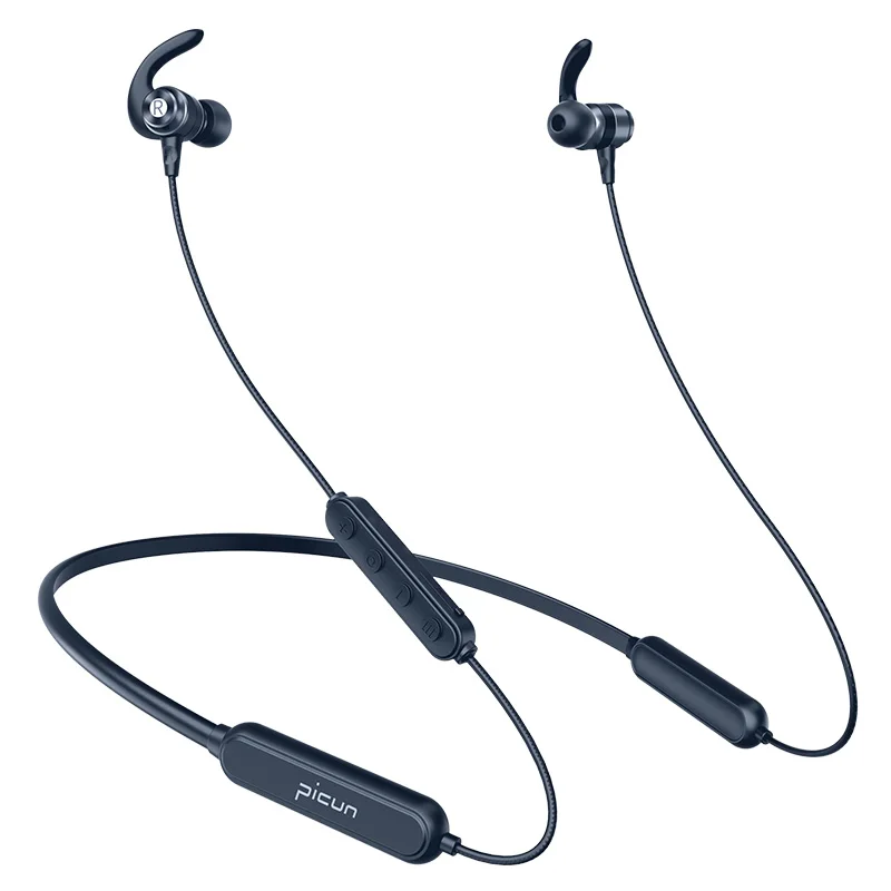picun h18-x factory direct sale bk 5.0 bass waterproof bluetooth wireless earphone