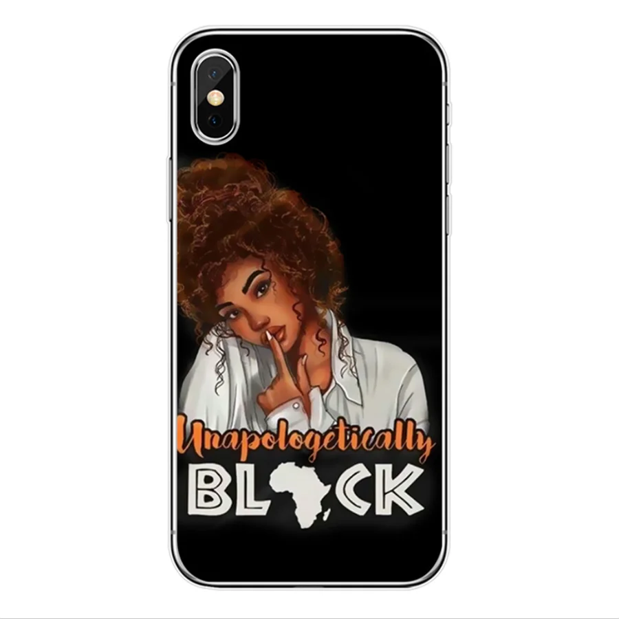 Black girl phone case Melanin Poppin Black Girl queen for iphone 11 case 6 6s 6SP 7 8 8S plus X XR XS max TPU cases