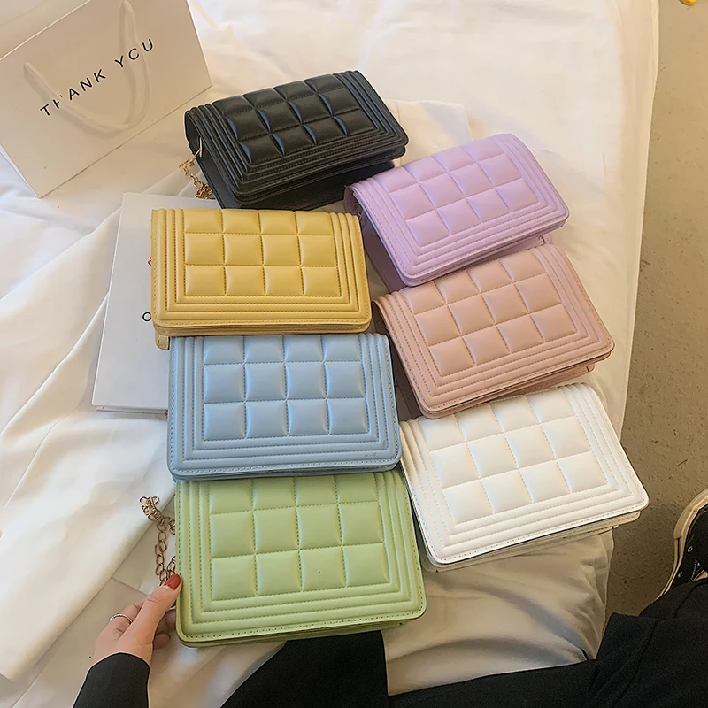 

Elegance Women New Stlye Chain Bags Custom Logo Sling Hand Bags Shoulder Crossbody Messenger Bag, Muticolor