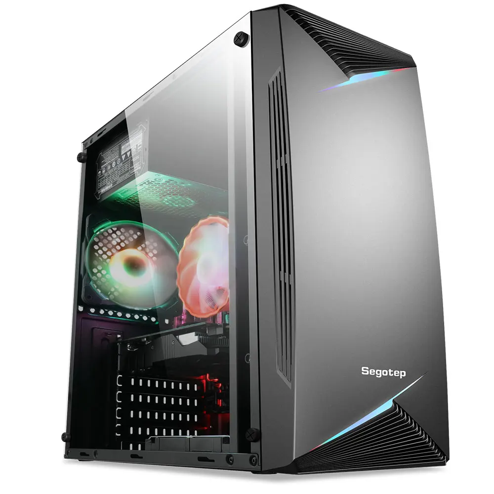 

Hatsune Miku Good Quality Gaming Tower Gaming Glass Notebook Embedded Computer Case, Black