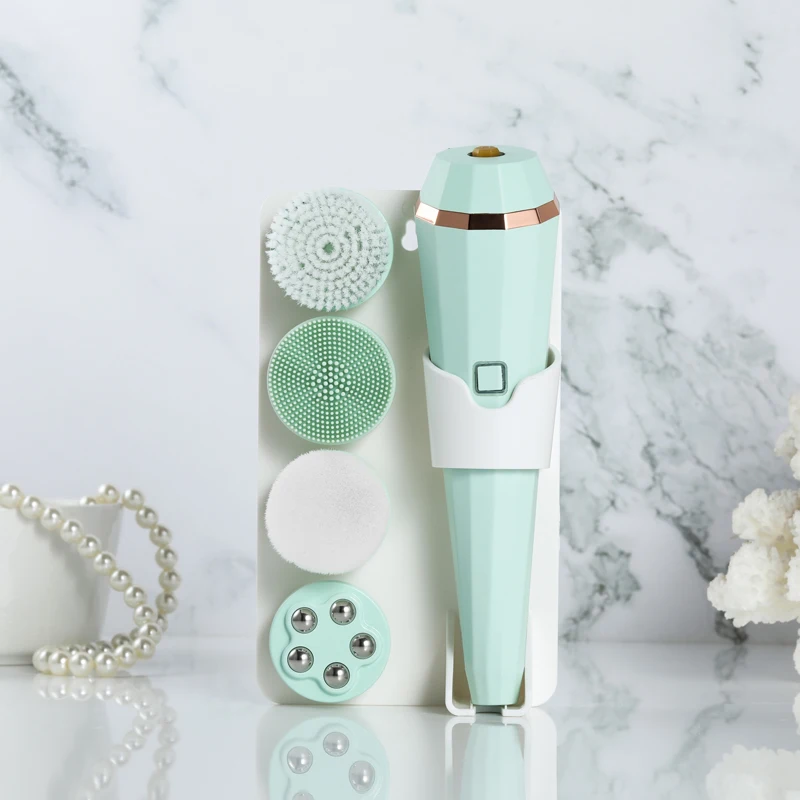 

2022 Lead The Industry Facial Electric Pore Cleaner Brush Green Cleansing Brush