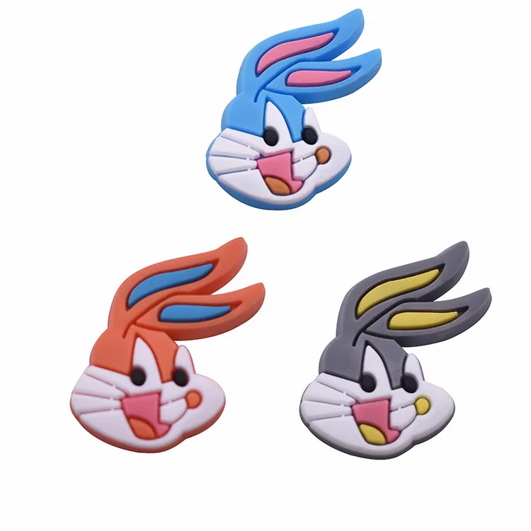 

2021 hot sale new product wholesale pvc detachable cute bunny shoe decoration, As picture/custom