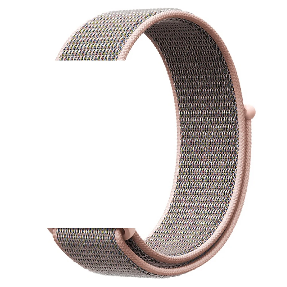 

ShanHai Nylon Sport Loop Hook and Loop Fastener Adjustable Closure Wrist Strap Replacement Band for Apple iwatch Series 3/4/5, Multi-color optional or customized