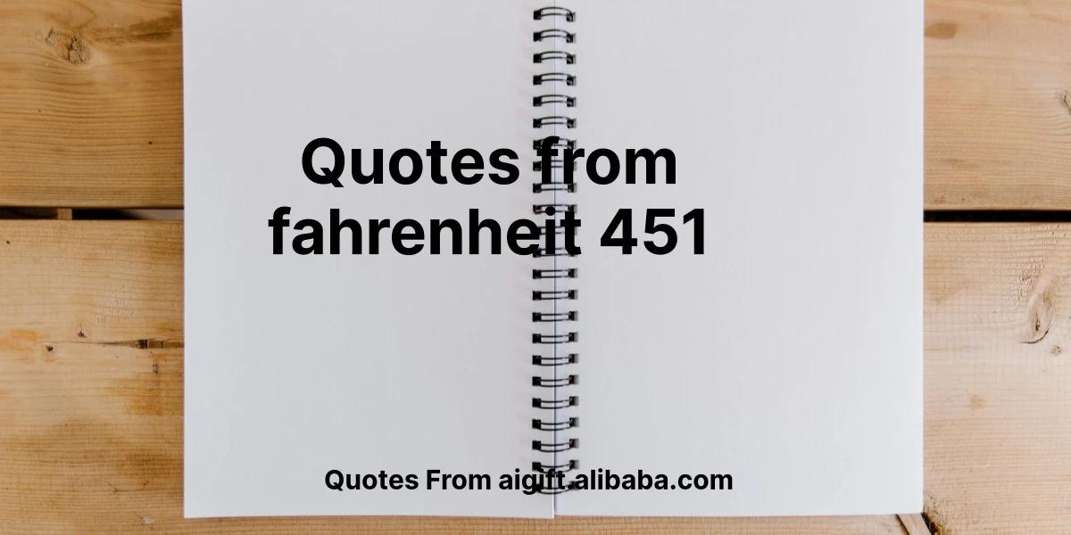 quotes from fahrenheit 451