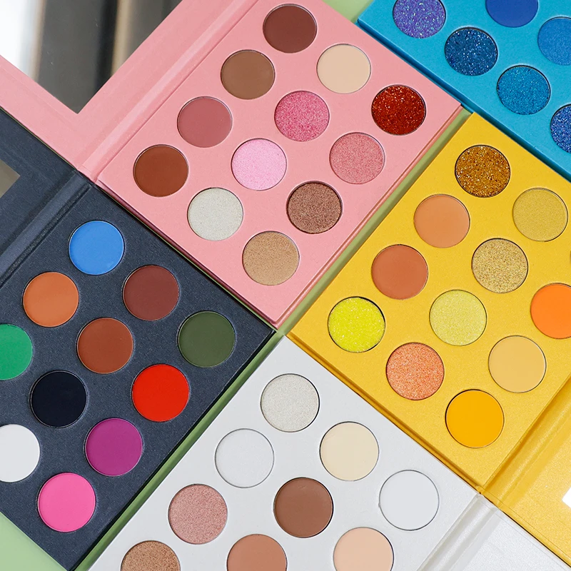 

custom high pigment private label cosmetics makeup eyeshadow palette manufacturer