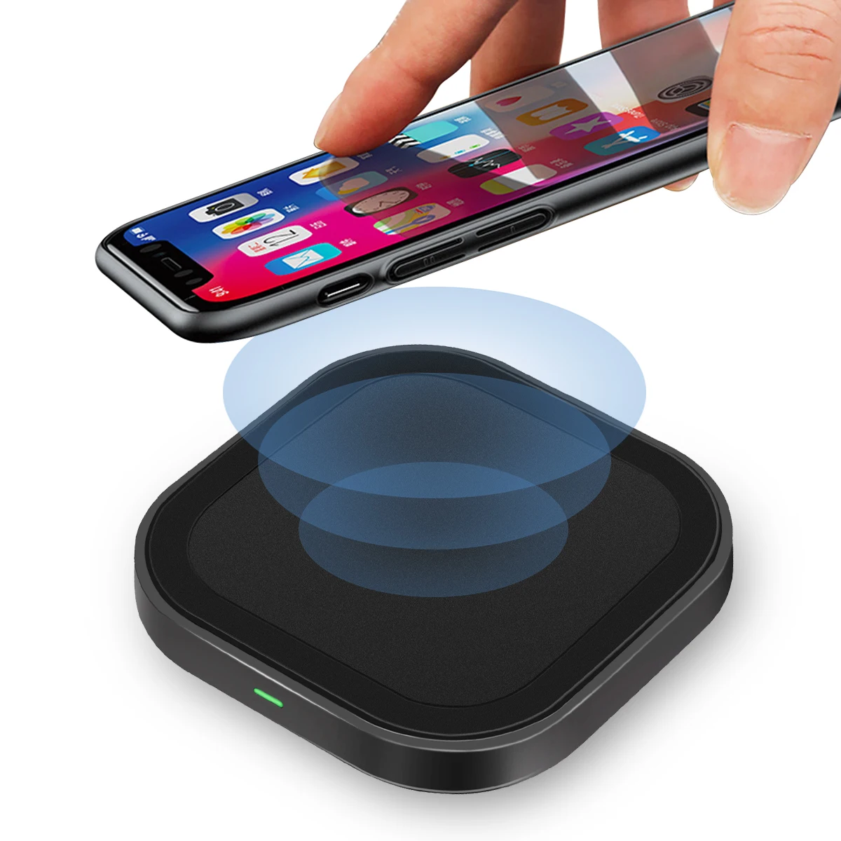 

2022 New Product Qi Certified 10W Fast Charging Pad Wireless Charger For Smart Phone Samsung Apple iPhone