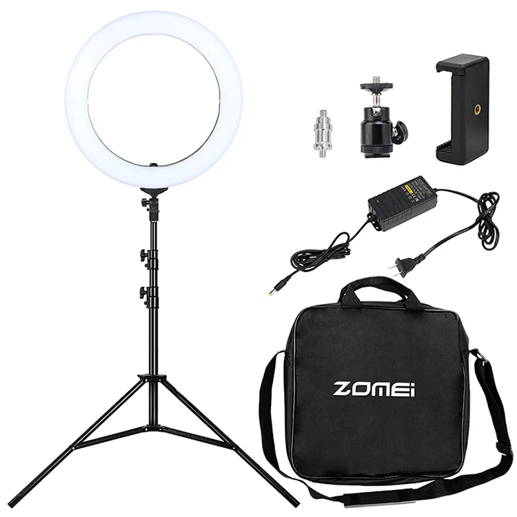 Zomei Hot Sale 18 Inch Dimmable makeup ring light Photography LED Ring Light