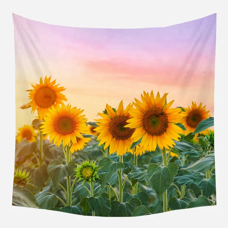 

Hot sale romantic background cloth pink tapestry, home decor products tapestry beach blanket, Multi color