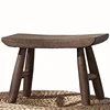 Wholesale Footstool Ottoman Wooden Bathroom Living Room Walnut Stool