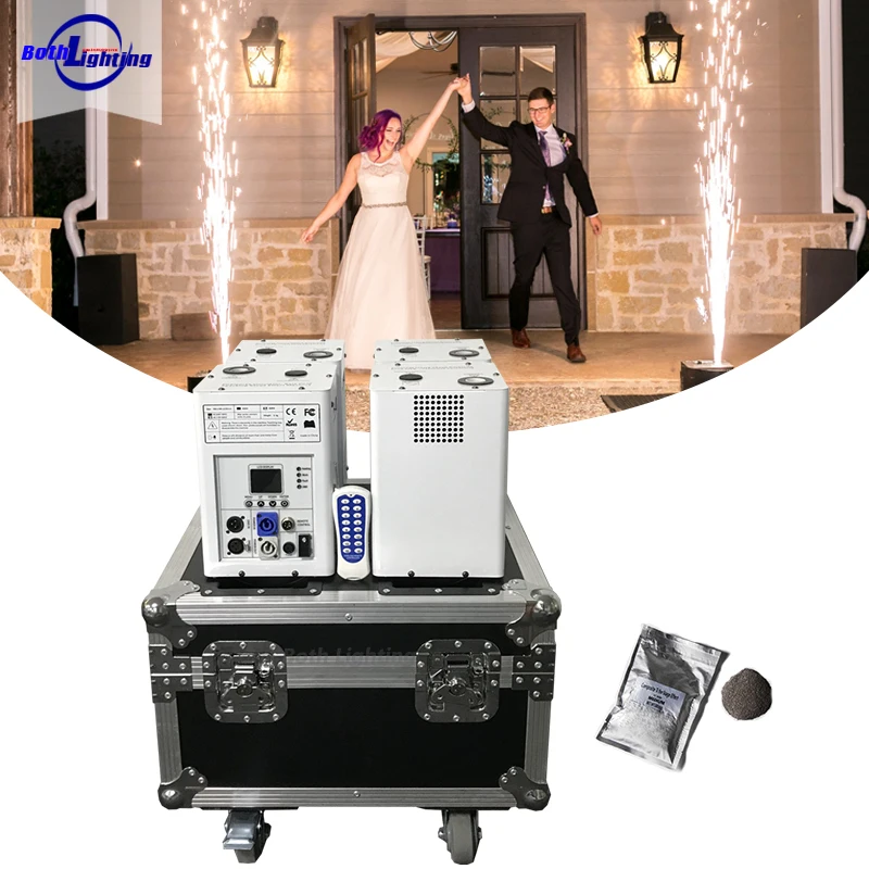 

Cold Spark Machine 600w Intelligent Fireworks Machine wedding Special effect stage light firework machine 4pcs with case