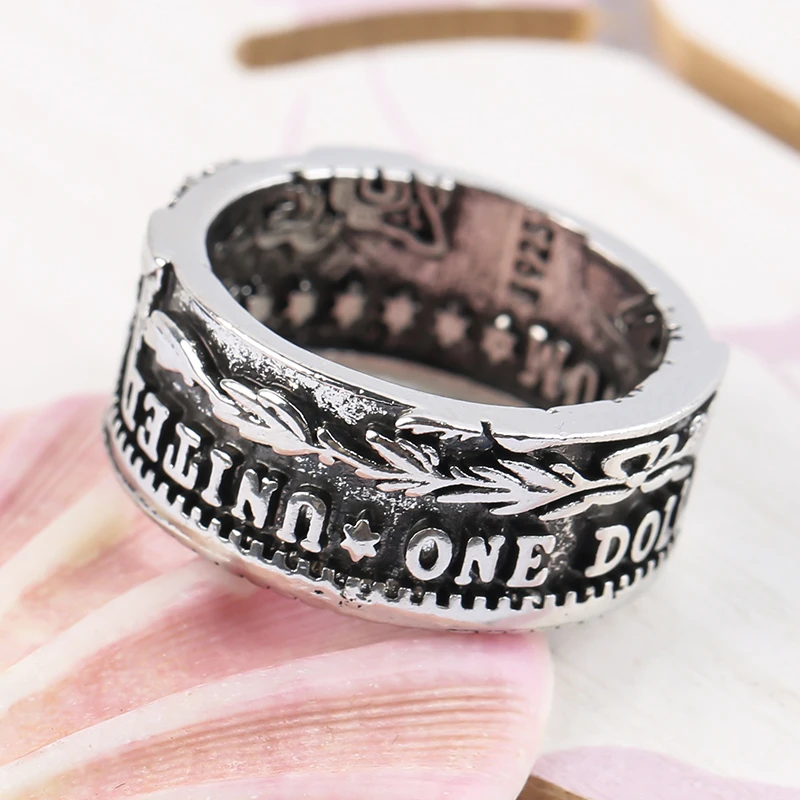 

Classic Coin Rings Handmade From a 1897 US Morgan Silver Coin Ring Band
