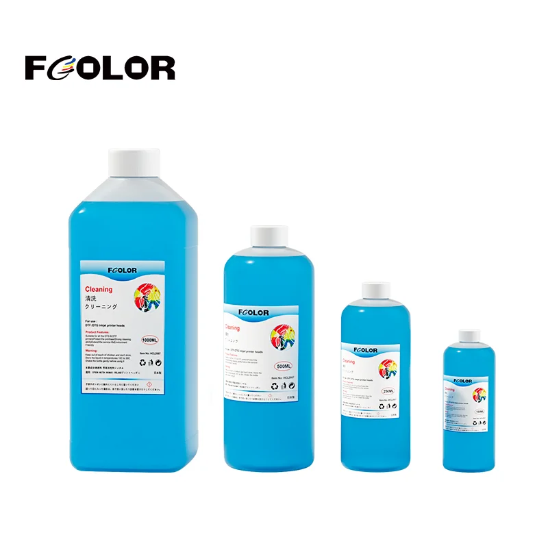 Universal Printer Nozzle DTF Ink Cleaner for Epson I3200 XP600 L1800 Dtf Print Head Cleaning Solution