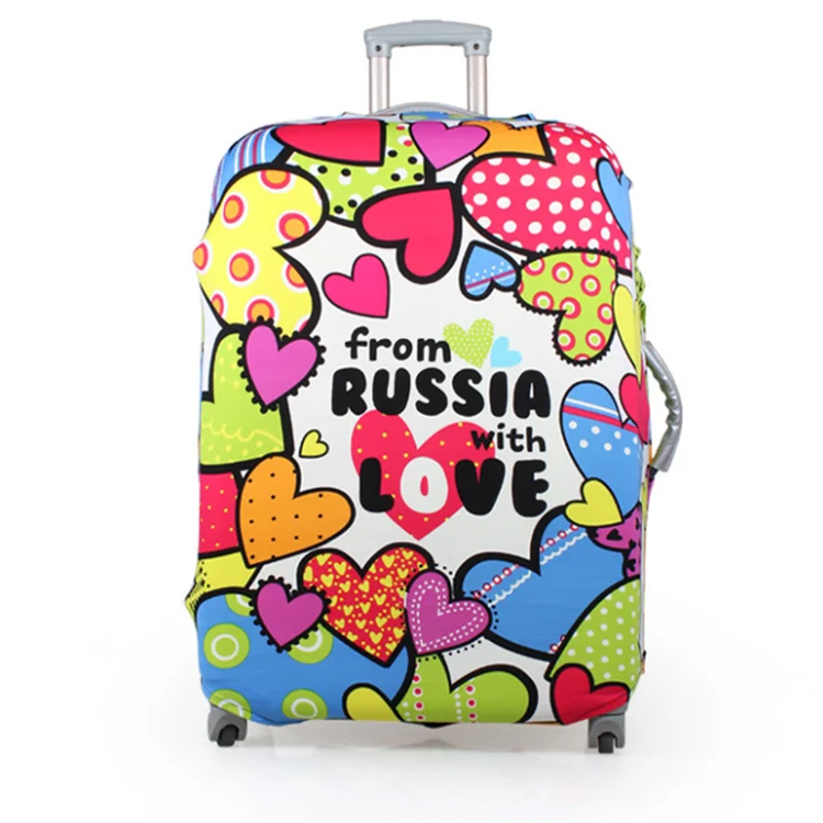

Elastic Nylon Polyester Suitcase Dustproof Protective Sleeve Luggage Protector, Colorful