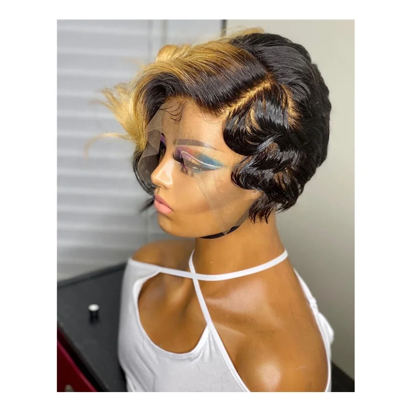 Alisa New Arrival Short Human Hair Wigs Colorful Lace Front Pixie Cut Wig For Women
Alisa New Arrival Short Human Hair Wigs Colorful Lace Front Pixie Cut Wig For Women