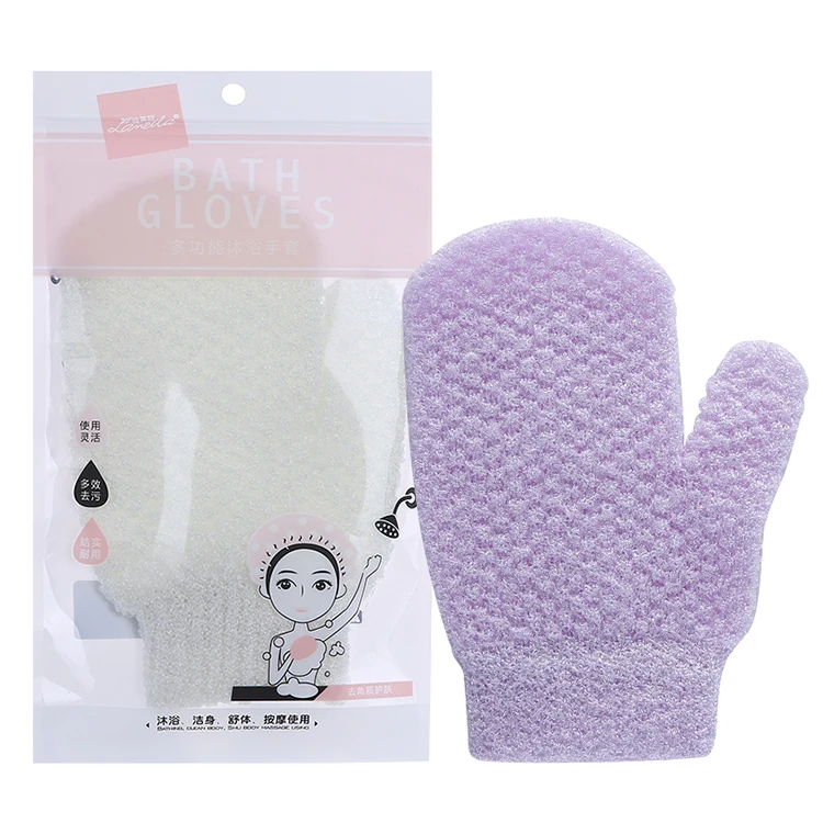 

Lameila OEM Bathing Gloves Scrub Body Exfoliating Bath Gloves Tools Skin Friendly Reusable Exfoliating Gloves Custom Logo C167, Like picture or customized