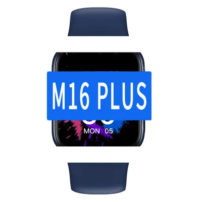 

Reloj inteligente series smartwatch heart rate blood bracelet wrist band fitness track smart watch m16 plus with 44mm wrist band