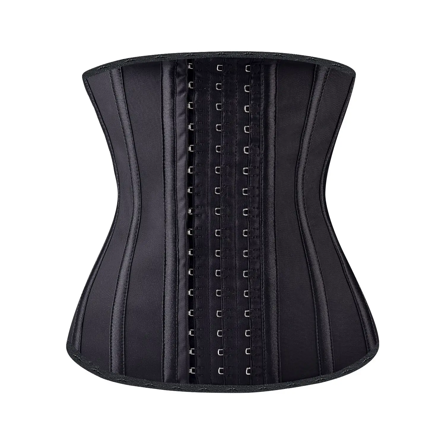 

Woman waist cincher wholesale 13 steel bones strong latex hook waist training corsets colombian fajas