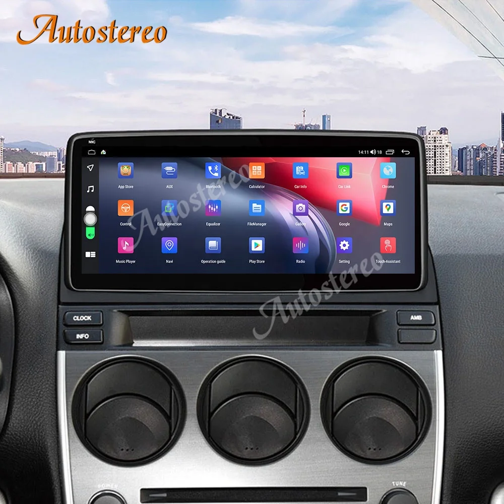 

For Mazda 6 2004-2015 Carplay 6+128G Android 10.0 Car Stereo GPS Navigation Multimedia DSP Player Headunit Auto Radio IPS Screen