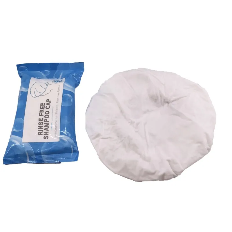 
Customized Packing Disposable Microwaveable Latex Free No Rinse Shampoo Shower Cap 