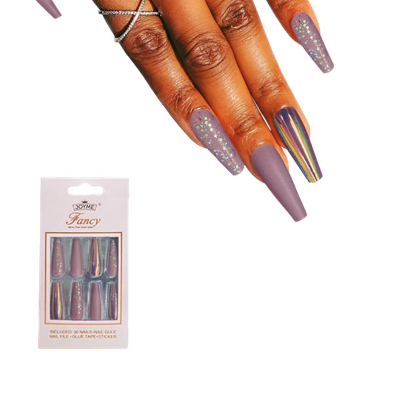 

30 PCS ABS False Fake Nails Tips Set Wholesale Press On Nails Artificial Fingernails For Women, Mixed color