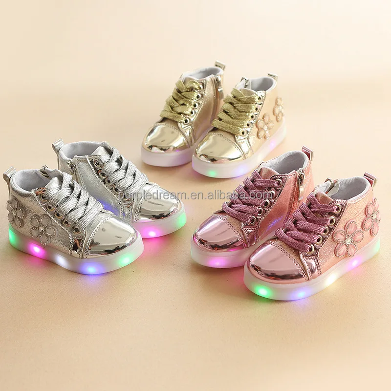 

PU Baby Casual Shoes LED Lighting Sport Shoes