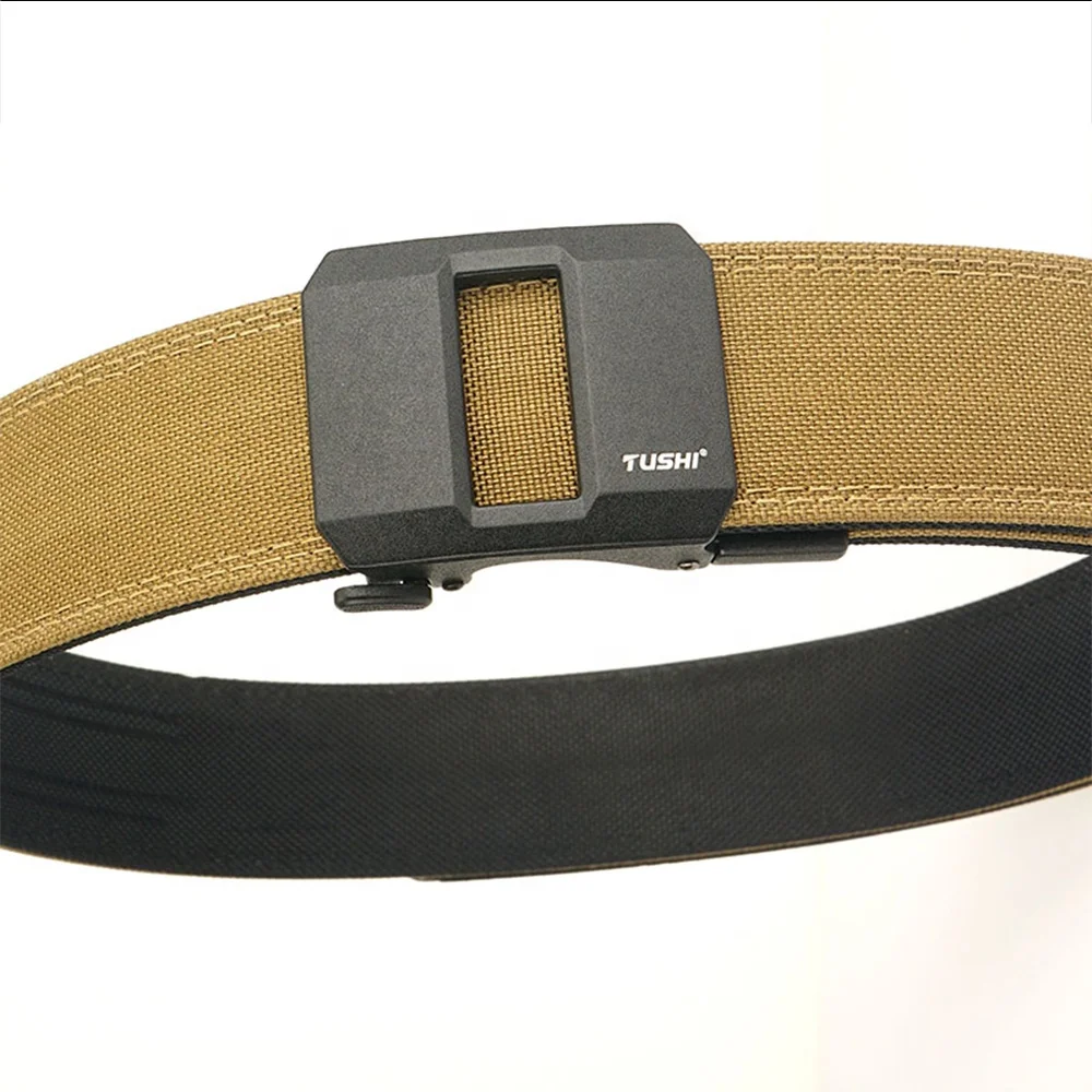 Factory Wholesale Custom Braided Hard Nylon Tactical Functional Belt Quick Release Zinc Alloy Automatic for Outdoor Sports