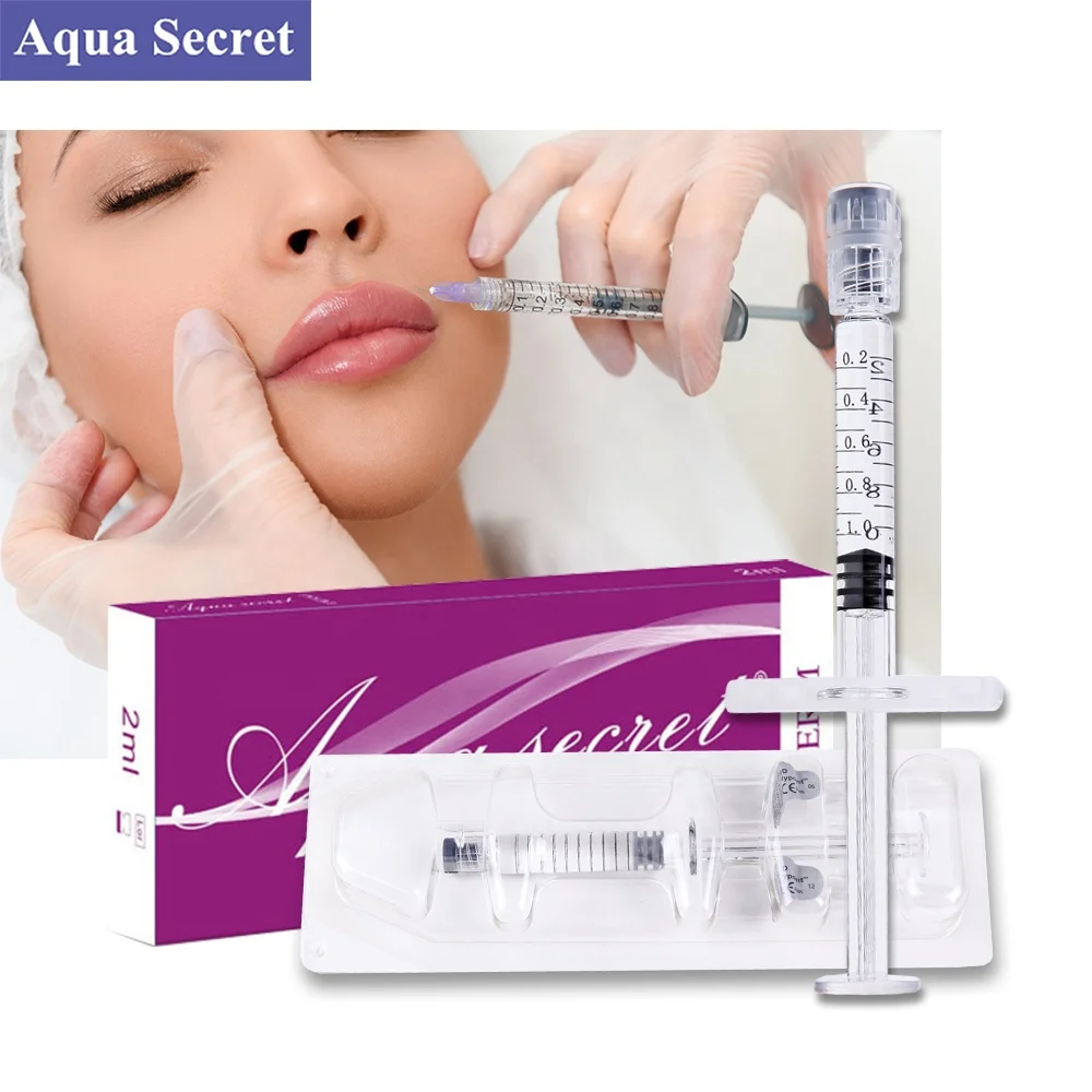 

Aqua secret CE Marked 1ml 2ml best selling non animal crosslinked dermal filler seringue facile injections acide hyaluronique, White