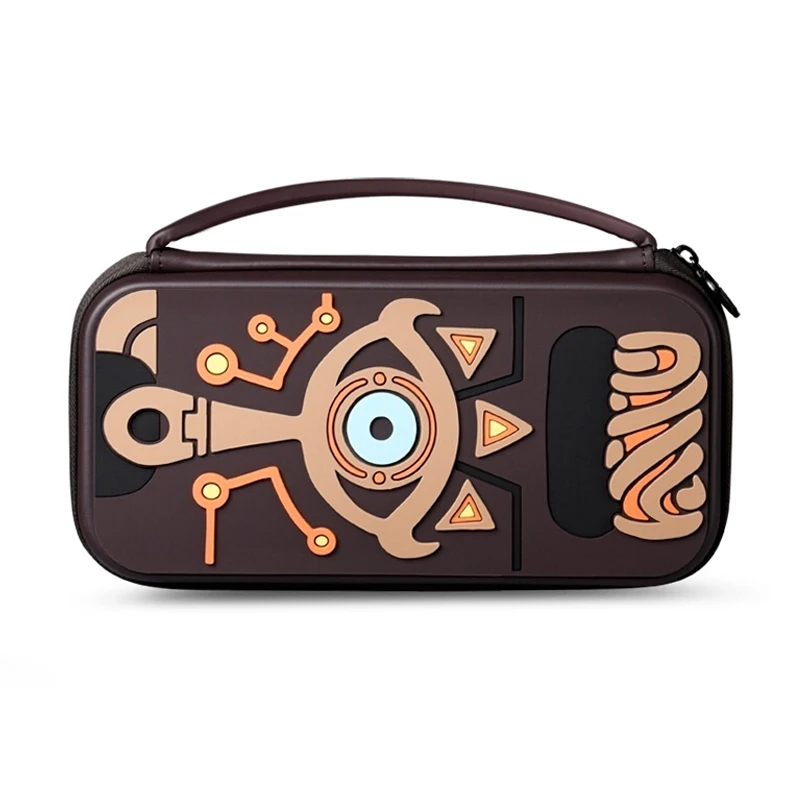 

New Carrying Case For Nintendo Switch For Zelda Sheikah Slate Game Accessories Storage Carrying Case Travel Storage, Red blue brown