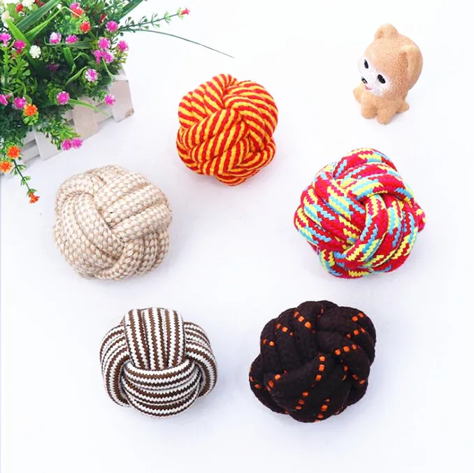 

Manufacturer Pet Cotton Chew Toys Dog Durable Rope Toys Rope Pet Ball Toy