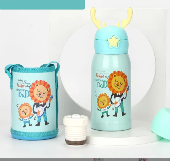 

500ml kids cartoon bpa free colorful water bottle