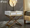 New Design Steady Wooden Luxury Wooden Bedside Cabinet Side Table 1 Drawer Night-Stand