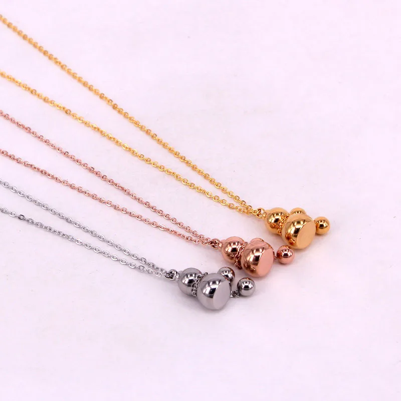 

316L Stainless Steel Women Trendy Lucky Gourd Pendant Gold Plated Jewelry Necklace For Women