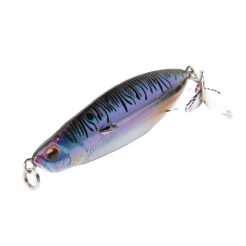 

KINGDOM 5379 Amazon hot sell Fast rotating small whirlwind lure sub-bait vibration sequined metal jig, 4 colors