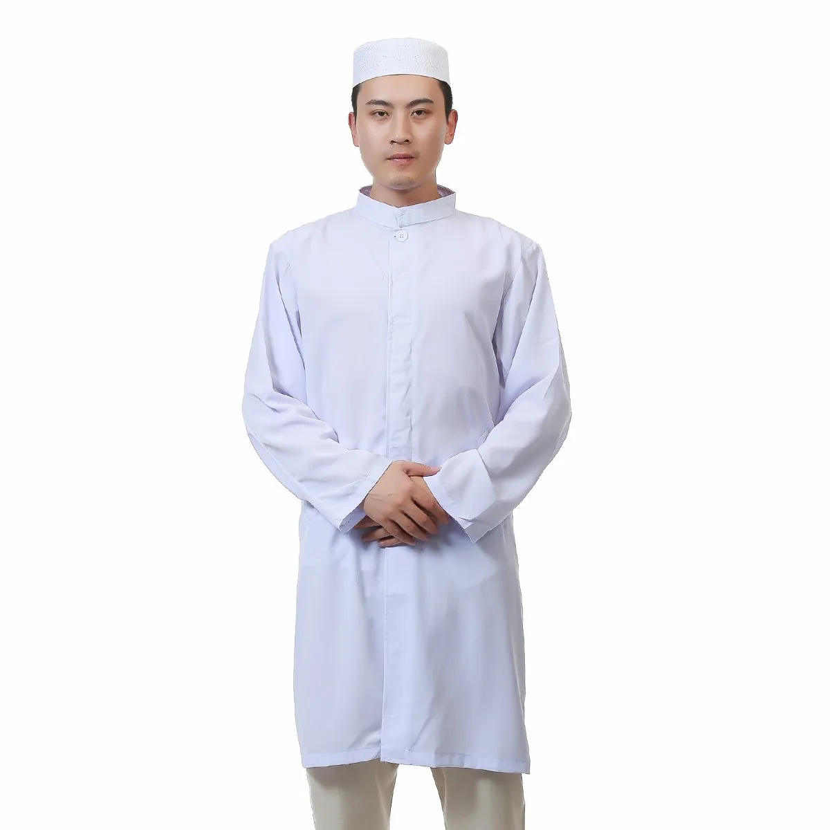 

JCOSTNG Causal Men Muslim Cardigan Islamic Daily Wear Clothing Plus Size Muslim Clothing For Male, As picture shown