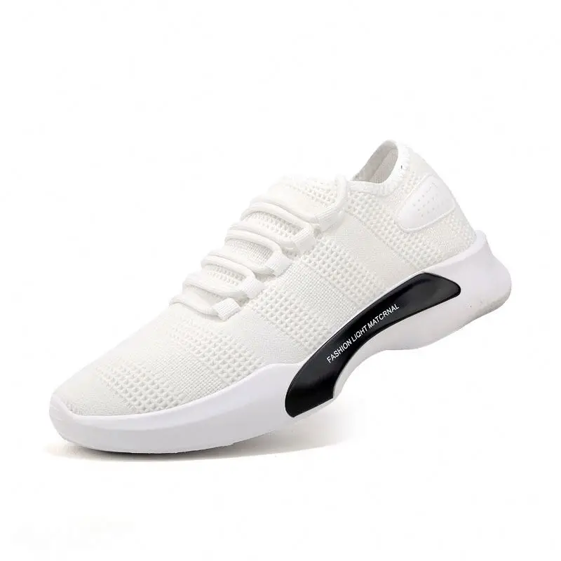 

New Men's Sports Fashion Shoes White Shoes Low Top Casual Shoe For Man, Black white grey