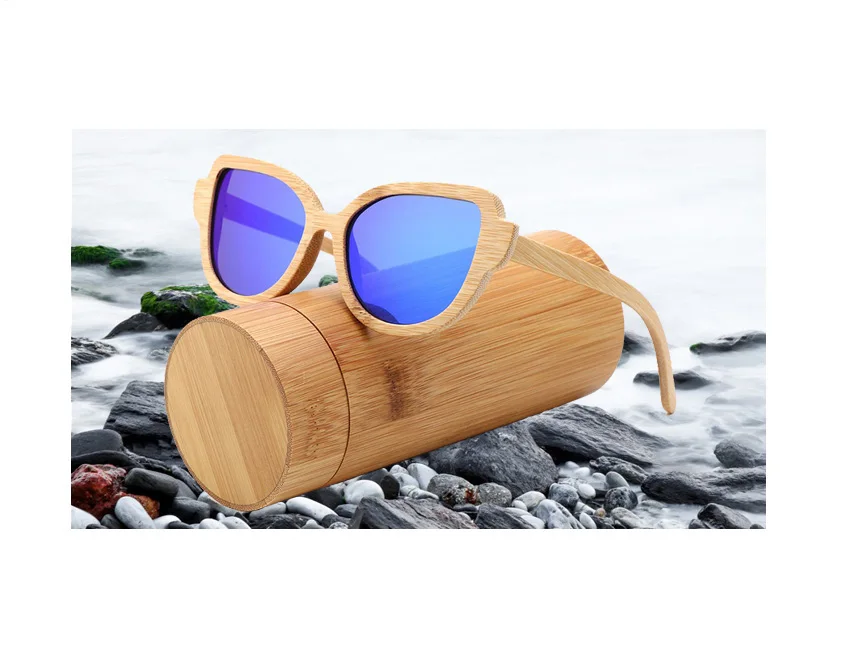 

China Wholesale Sunglasses Custom Logo Handmade Sunglasses Fashion Bamboo Polarized Sunglasses 2021, Any colors