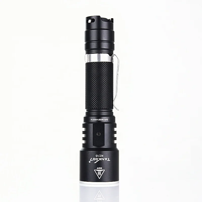 Tank007 outdoor tactical USB rechargeable flashlight fast track torch light