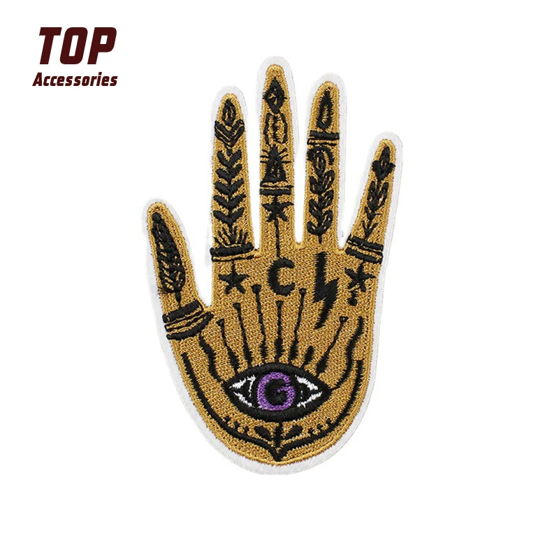 

Evil Eye Patch Embroidery Witch Iron on Patches for Clothing