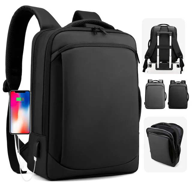 

custom backpack Youth Teens school bags outdoor man men business travel laptop waterproof anti theft backpack USB Charge Port