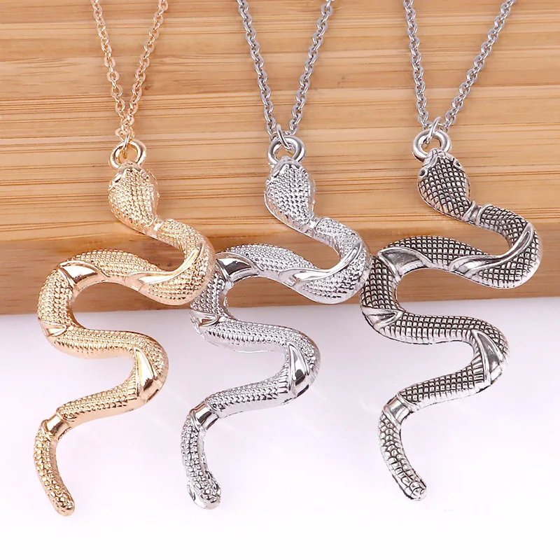 

New Type 925 Sterling Silver Necklace Radiant Clear Snake Pendant Necklace Women Zodiac sign necklace