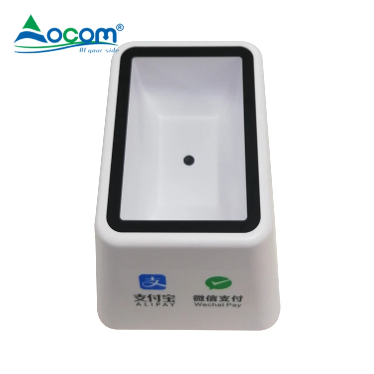 

Ocom Desktop Bar Code Scanner Wireless Omnidirectional 2D Barcode Reader