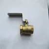 Yuhuan China 3/4'' Chrome Plating 600wog Solid Spring Check Male - Female Thread Butterfly Handle Brass Ball Valve