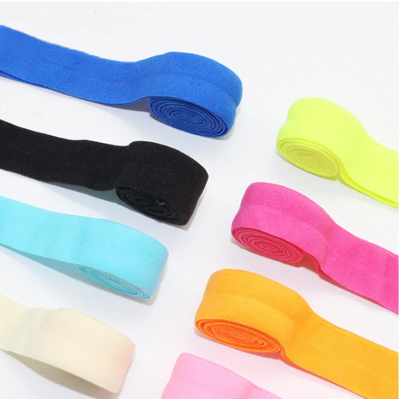 

one inch plush silicone backed lingerie fold over elastic 18mm